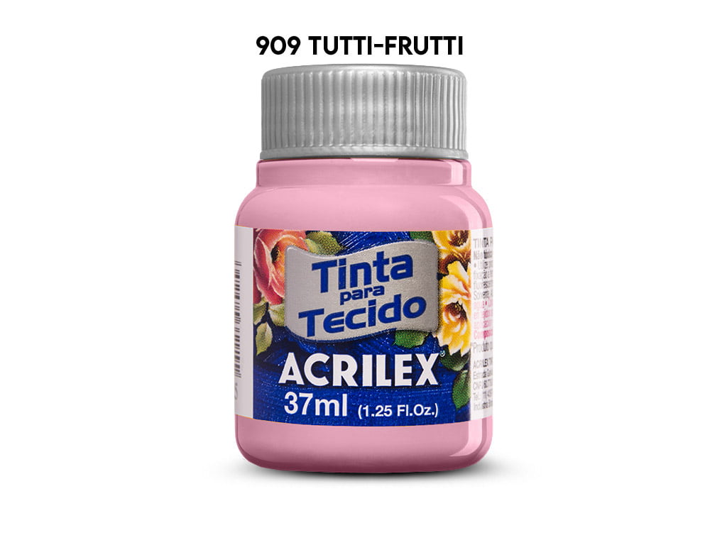 TINTA TECIDO ACRILEX 37ML FOSCA 909
