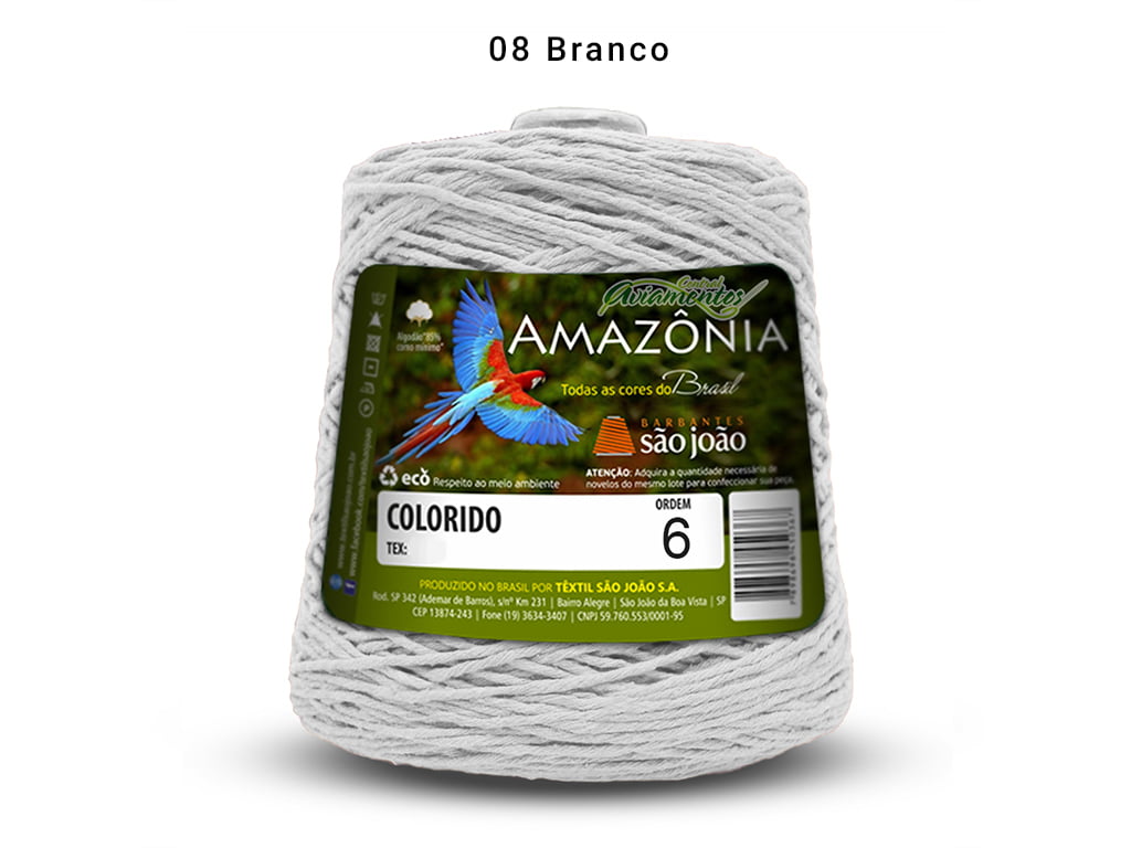 BARBANTE AMAZONIA 6 614M 08 BRANCO
