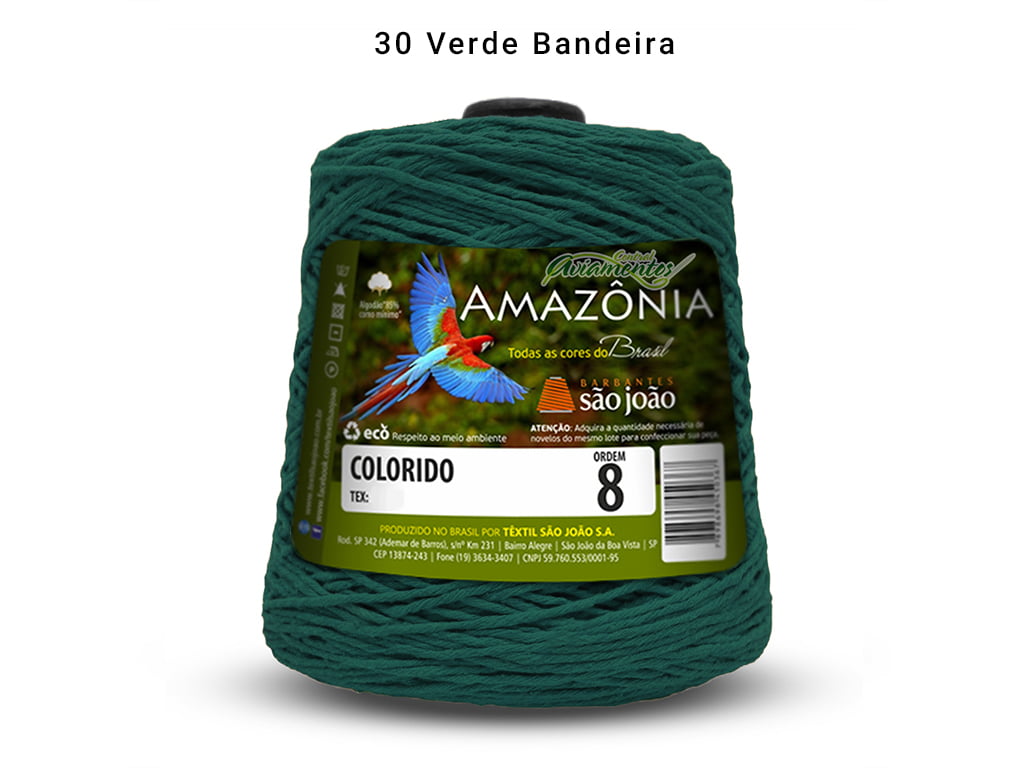 BARBANTE AMAZONIA 8 461M 30 VERDE BANDEIRA